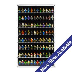 Wall Mounted Display Case for LEGO Minifigures - 12 Minifigs Wide